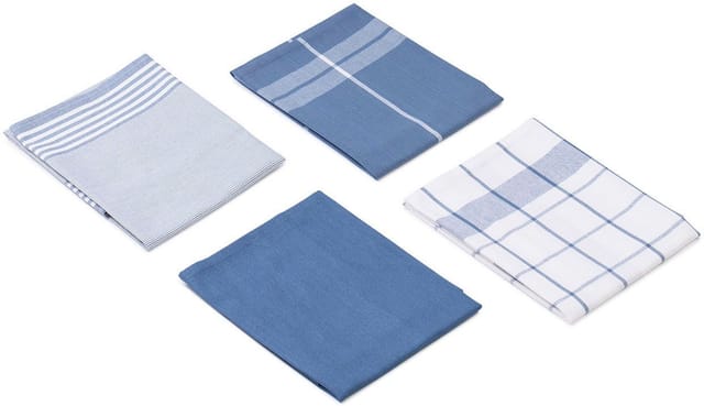 Gözze Geschirrtücher 4er Pack, 50 x 70 cm (Blau)