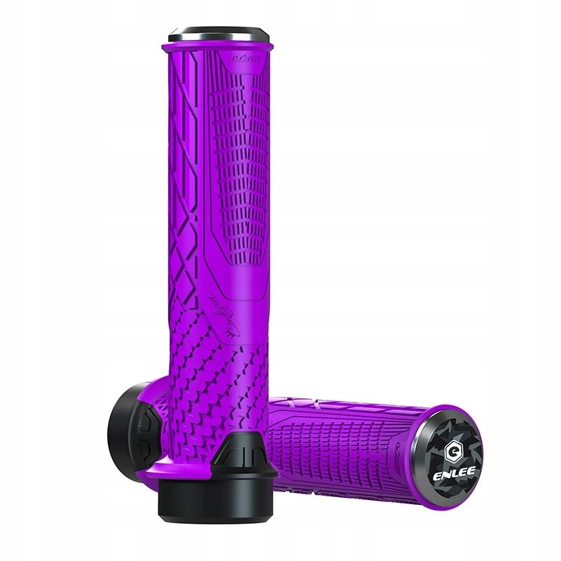 Lenkergriffe, Fahrradlenkergriffe, Tpr 138 Mm Mit Klemme, Enlee Lila