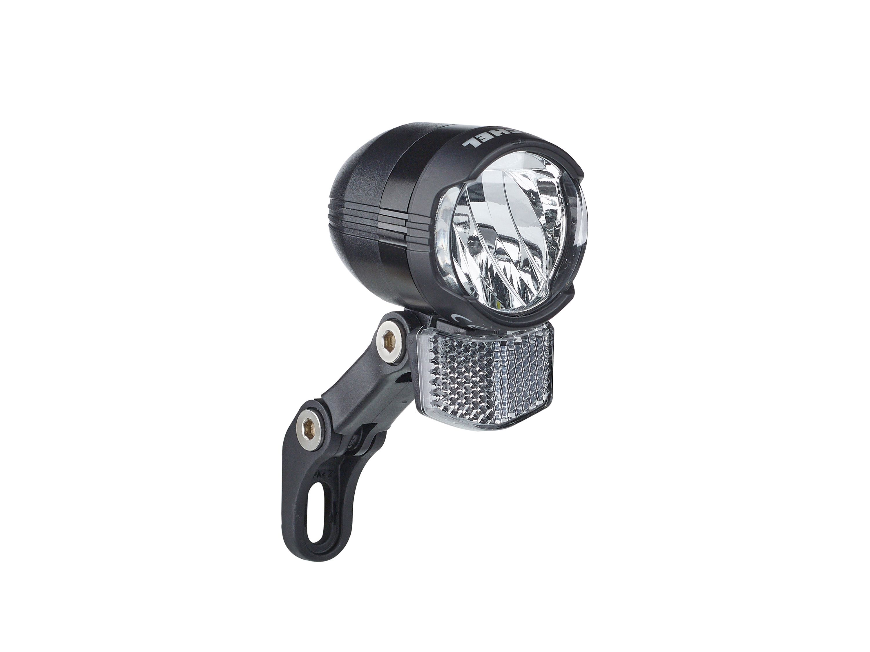 BÜCHEL Fahrrad Leuchte Shiny schwarz (80 Lux)