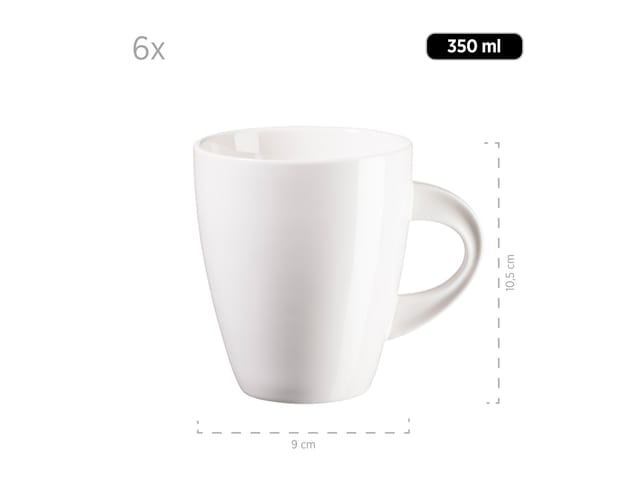 MÄSER Kaffeebecher-Set »La Musica«, 6-teilig, aus Porzellan