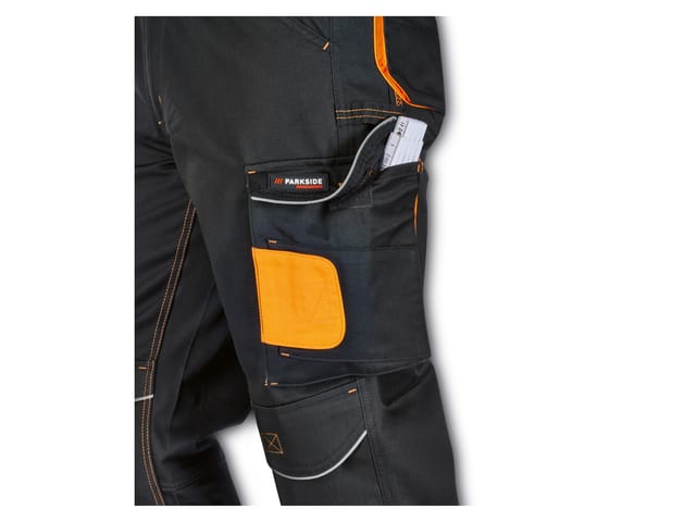 PARKSIDE PERFORMANCE® Herren Arbeitsbundhose (Schwarz, 56)