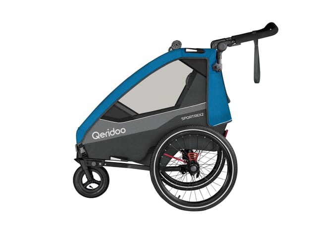 QERIDOO Fahrradanhänger »Sportrex 2 Limited Edition«, Ocean Blue