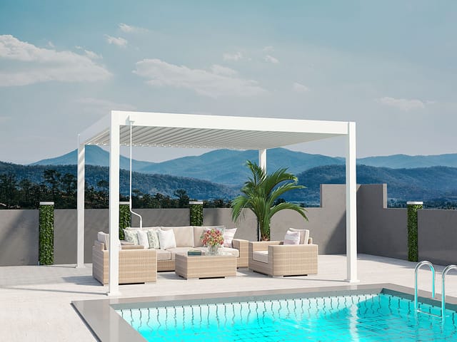 PERGOLINE Pavillon Superior (weiß, 3,6x4 m)