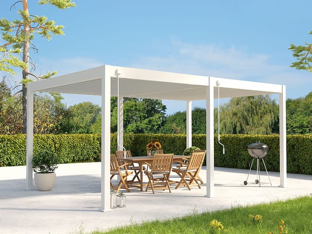 PERGOLINE Pavillon Superior (weiß, 3,6x5,3 m)