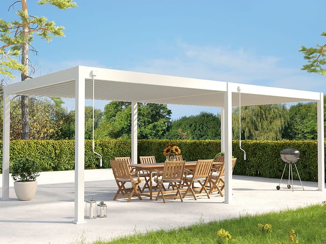 PERGOLINE Pavillon Superior (weiß, 3,6x7,2 m)