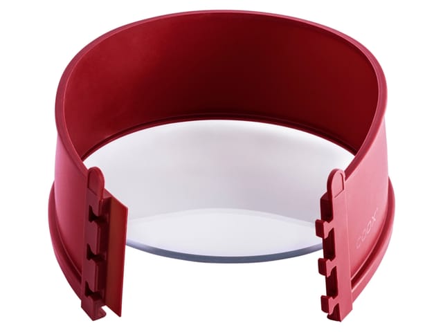Coox Springform 18 cm mit Glasboden (Dunkelrot)
