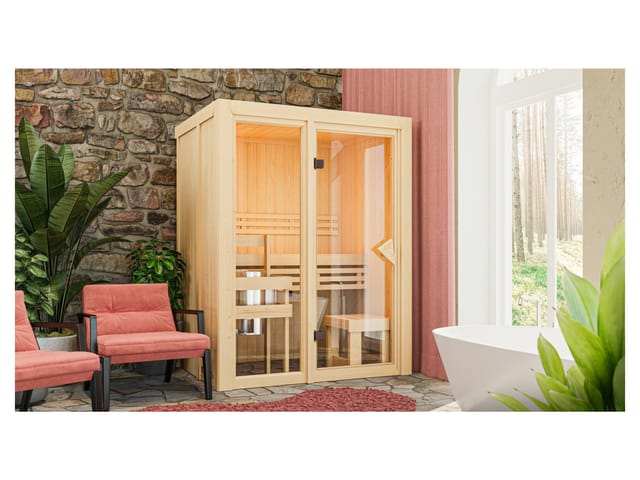 KARIBU Shorty 3,6 kW (Ofen externe Steuerung, 155 x 122 cm)