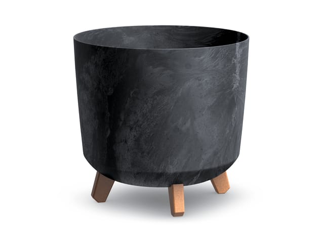 Prosperplast Blumentopf GRACIA TUBUS BETON EFFECT (Anthrazit, 285x298)