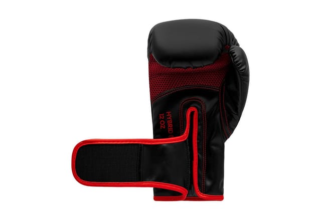 ADIDAS Boxhandschuhe Hybrid 80 (Schwarz/Rot, 12 OZ)