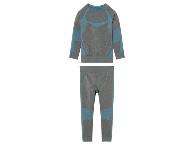 LUPILU® Kleinkinder Jungen Funktionsunterwäsche seamless (Grau, 98/104)