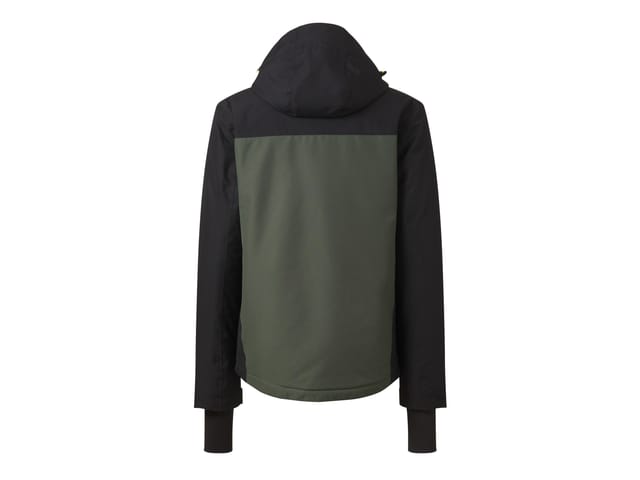 CRIVIT Herren Skijacke (schwarz/khaki, XL(56/58))