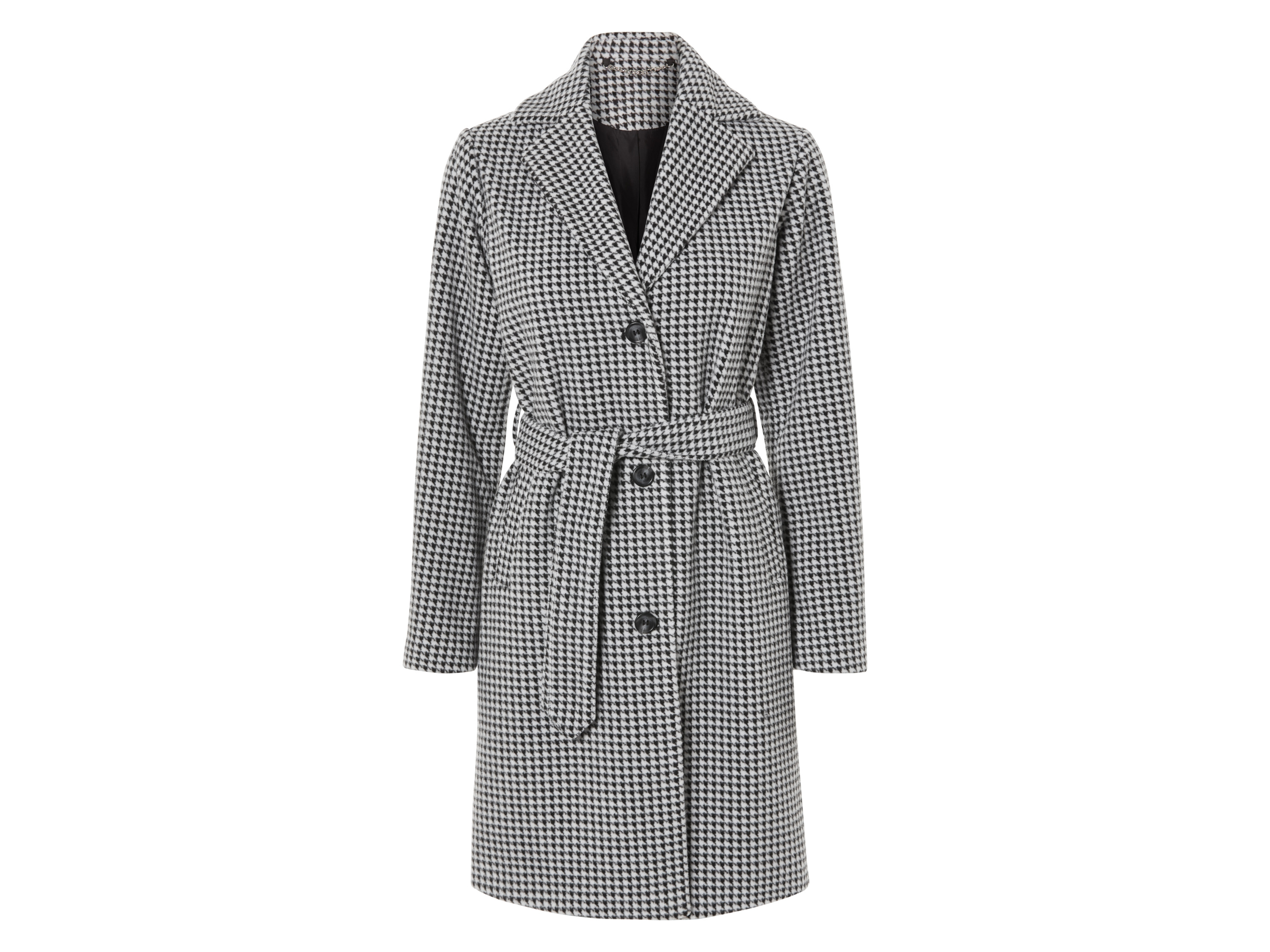 ESMARA® Damen Mantel (Schwarz/Weiß, 38)
