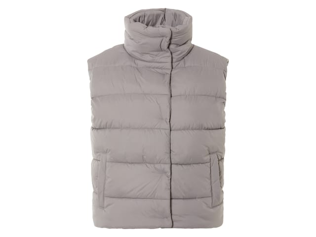 ESMARA® Damen Weste wattiert (Taupe, L(44/46))