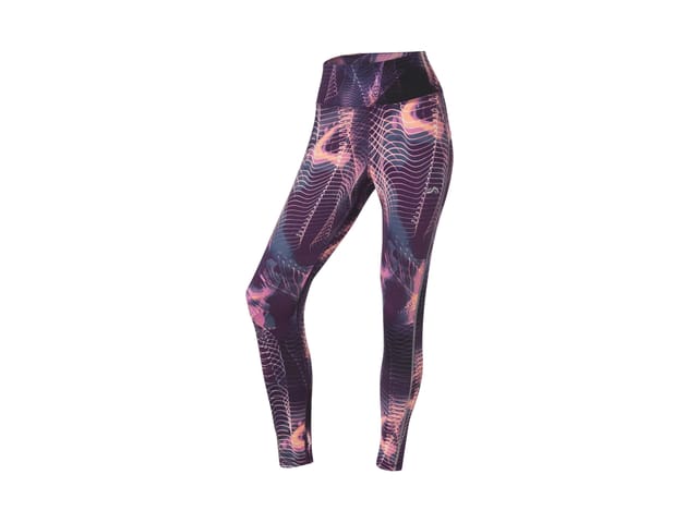 CRIVIT Damen Funktionstights Thermo Laufen (Gemustert, XS(32/34))