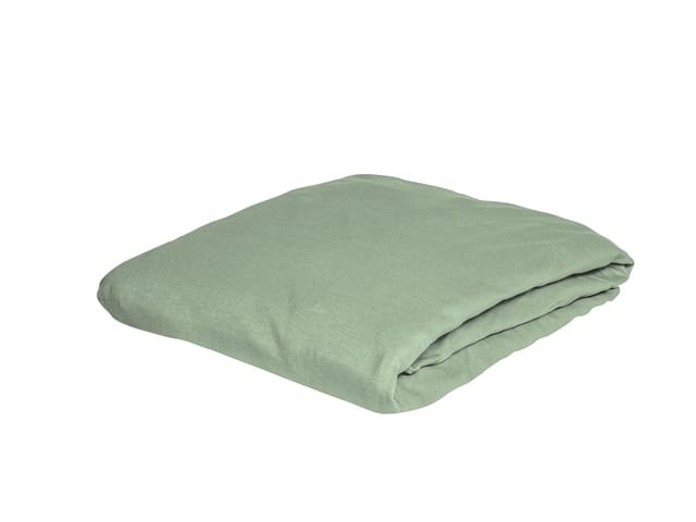 BIERBAUM Biber Spannbetttuch 1001 (30 salbei, 150 x 200 cm)