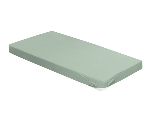 BIERBAUM Jersey Spannbetttuch 1002 (30 salbei, 100 X 200 CM)
