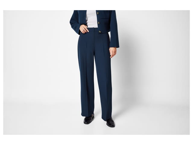 ESMARA® Damen Stoffhose (Navy, 44)