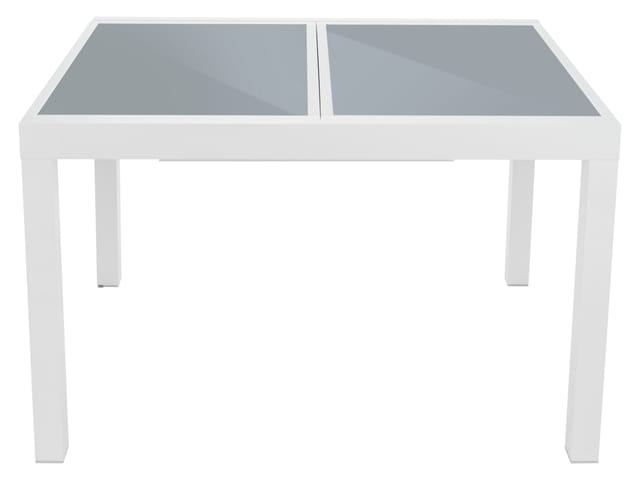 LIVARNO HOME Alu-Gartentisch »Houston« weiß, 120-180 x 89 x 75 cm