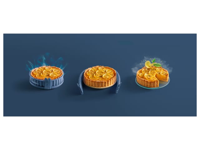 Coox Quicheform mit Glasboden (Blaugrau)