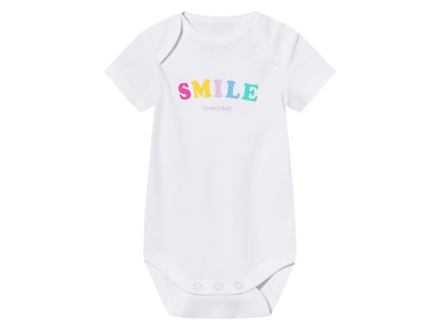 LUPILU® Baby Mädchen Body kurzarm 3er (Pink/Weiß, 50/56)