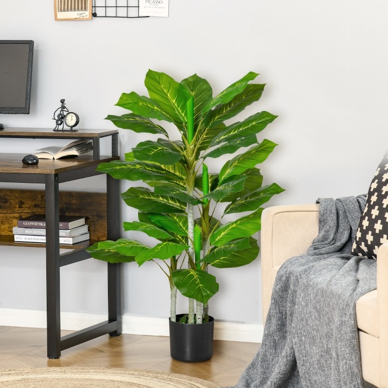 Künstlicher Baum 95 Cm Mit 33 Blättern Und Topf