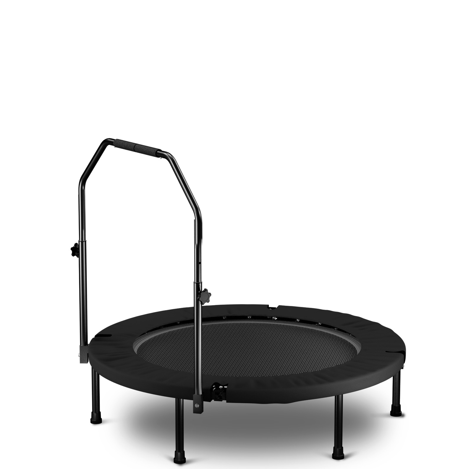 Okwish Klappbares Fitness-trampolin 101 Cm Mit 3-fach Höhenverstellbarem Griff